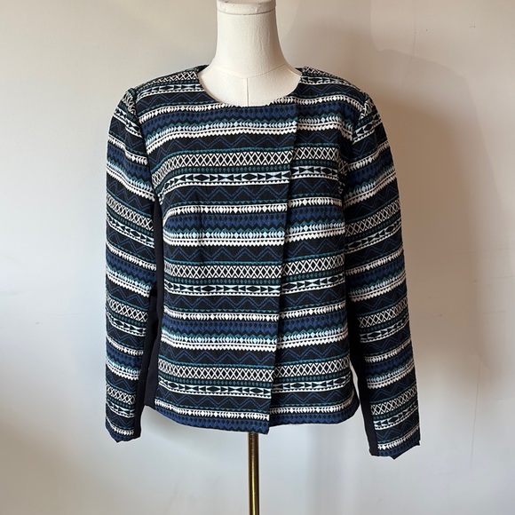 Lane Bryant Jackets & Blazers - Lane Bryant Blue Patterned Blazer